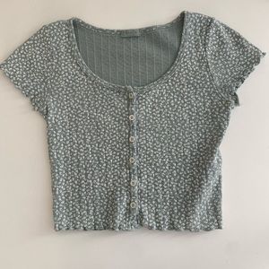 Brandy Melville Floral Zelly Top